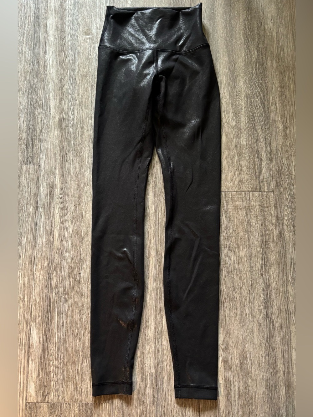 lululemon athletica Black High-Waist Shine Leggings